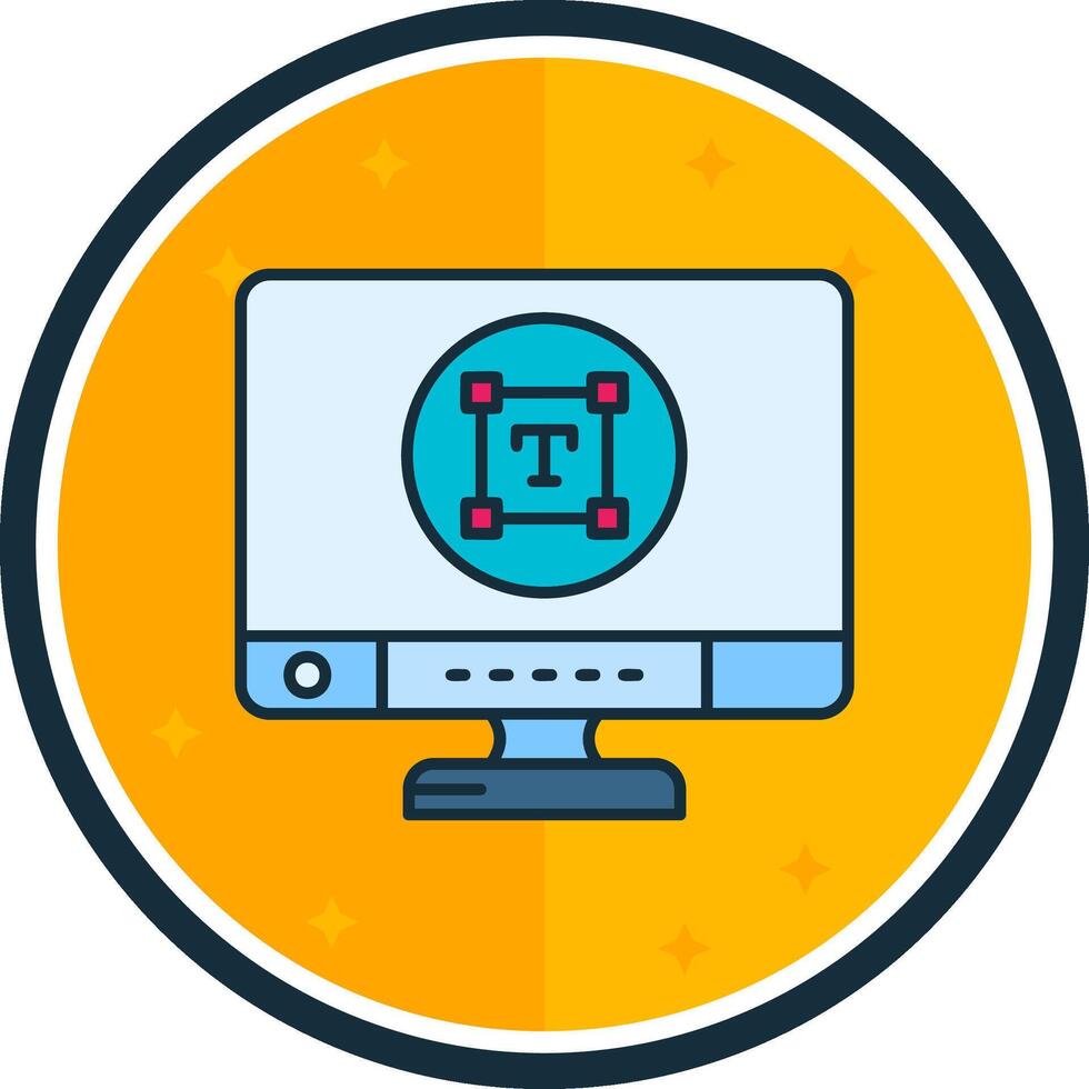 Type filled verse Icon vector