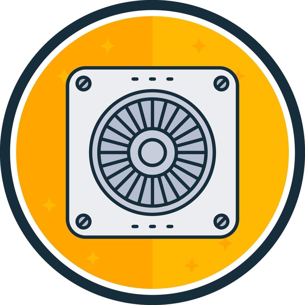Extractor filled verse Icon vector