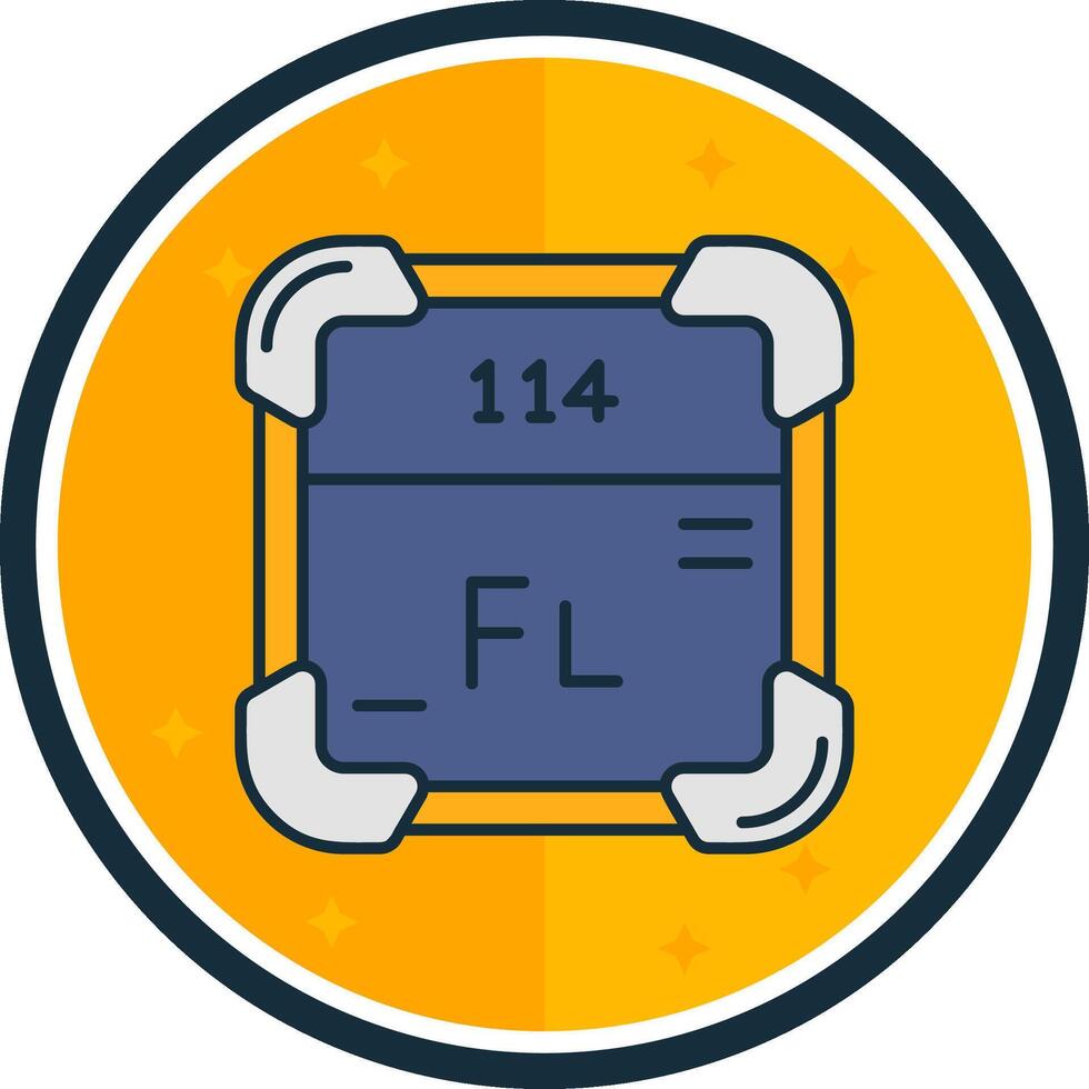 Flerovium filled verse Icon vector