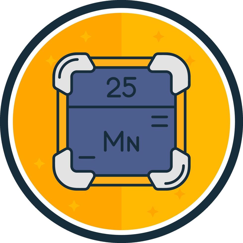 Manganese filled verse Icon vector