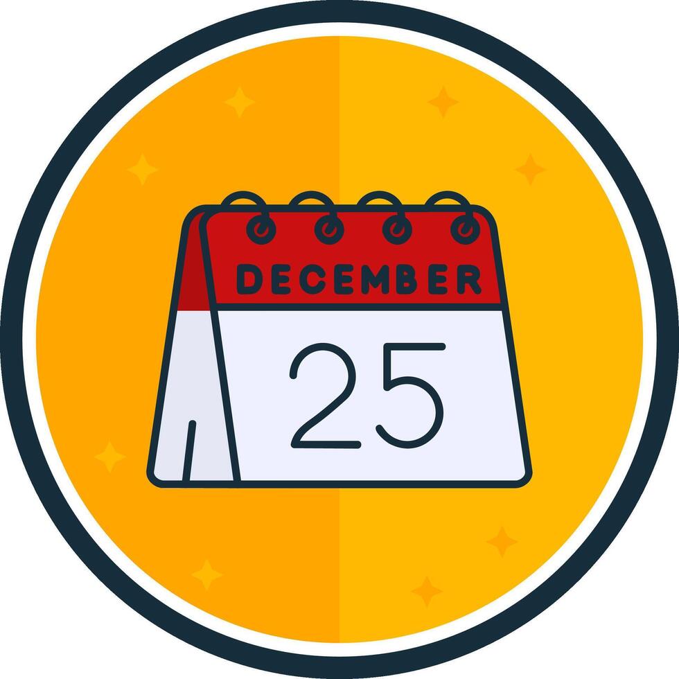 25th of December filled verse Icon vector