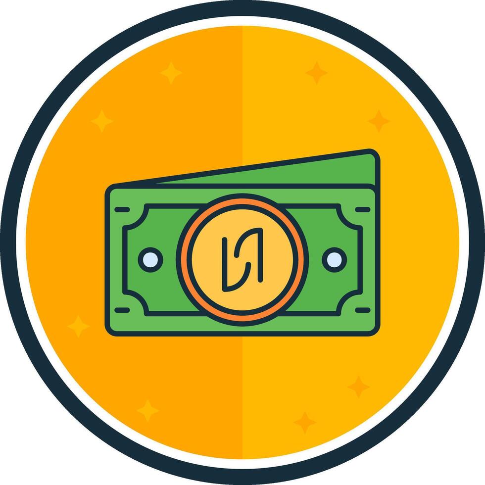 Shekel filled verse Icon vector