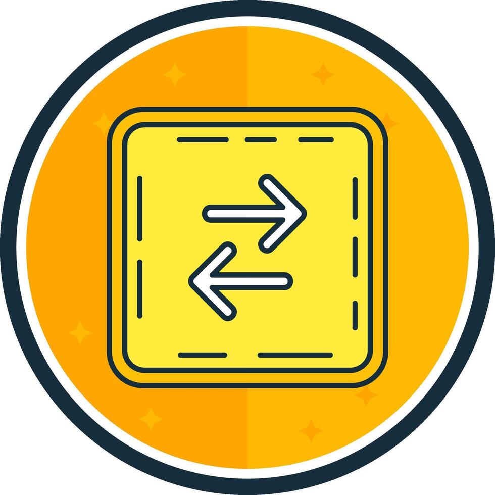 Swap filled verse Icon vector