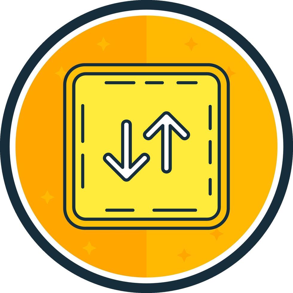 Swap filled verse Icon vector