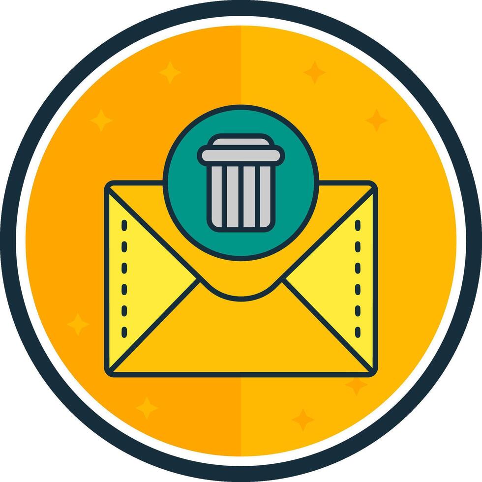 Dustbin filled verse Icon vector