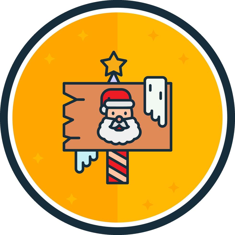 North pole filled verse Icon vector