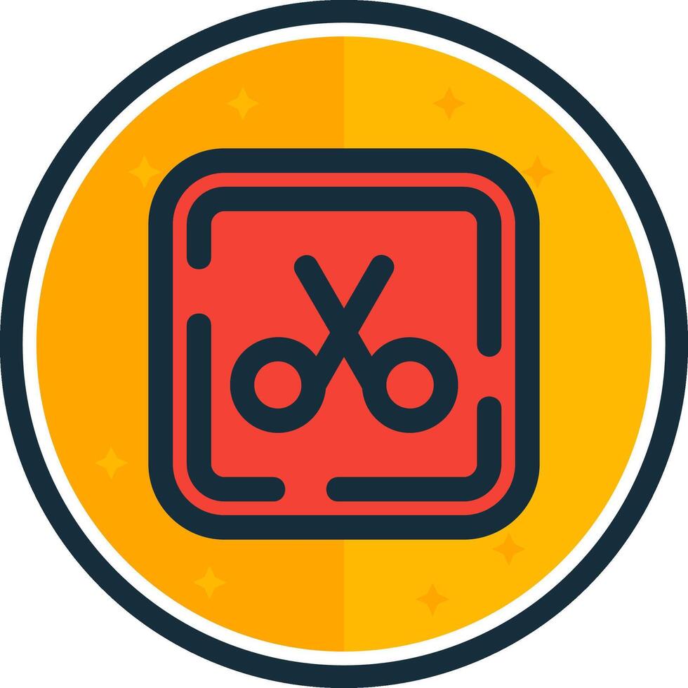 Scissor filled verse Icon vector