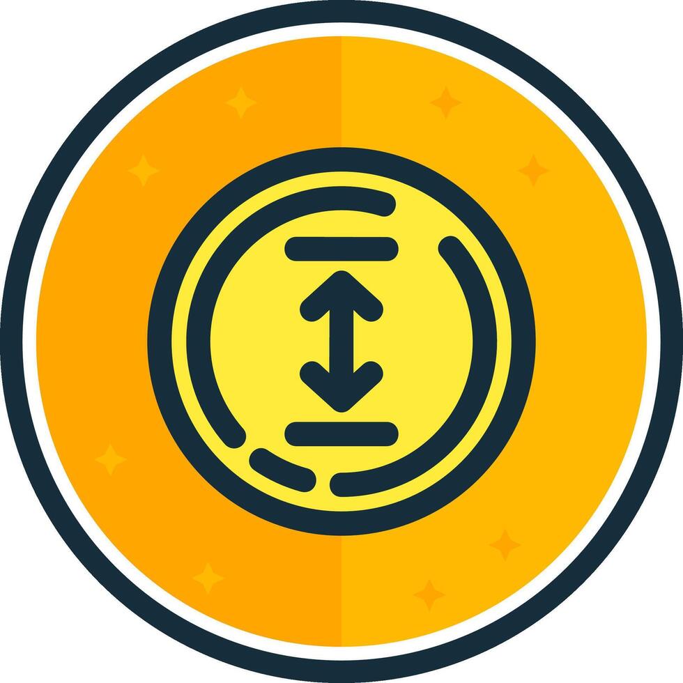 Up and down arrow filled verse Icon vector