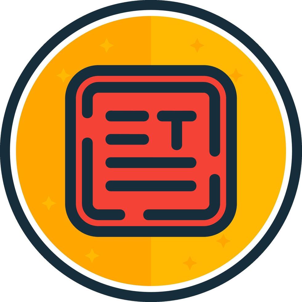 Align text filled verse Icon vector