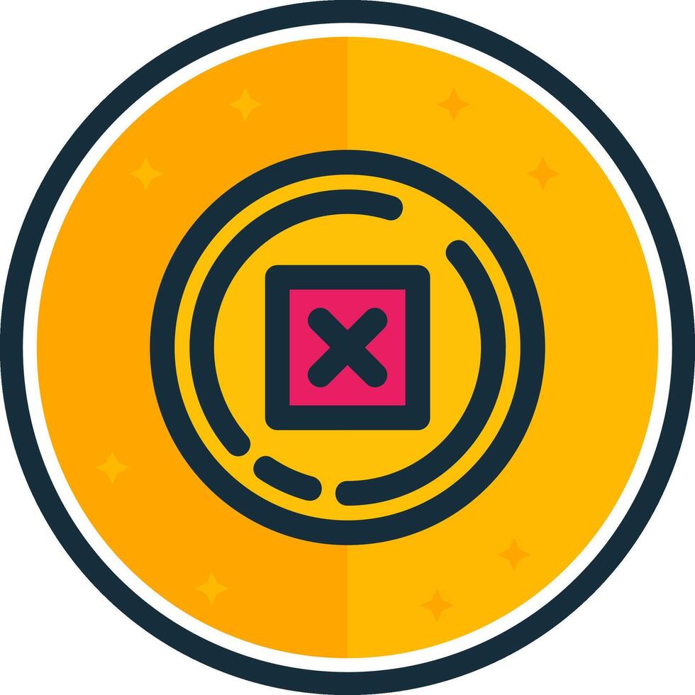 Delete filled verse Icon vector
