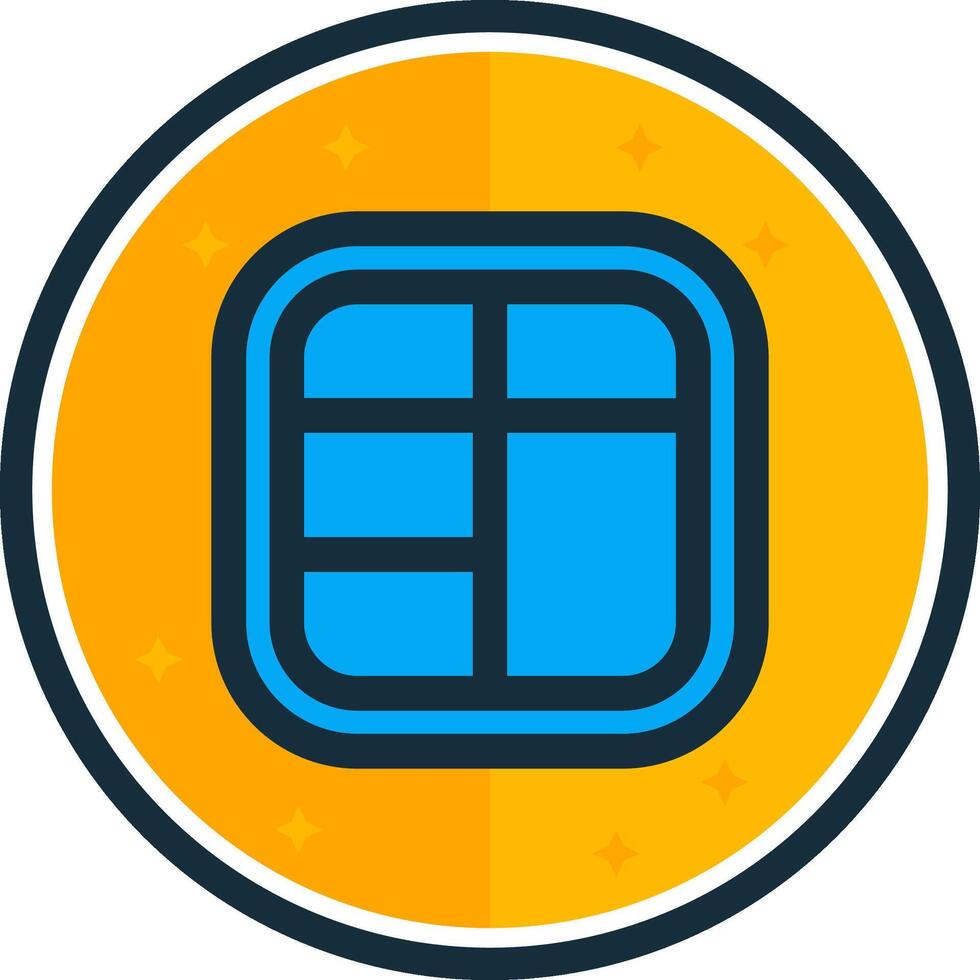 Layout filled verse Icon vector