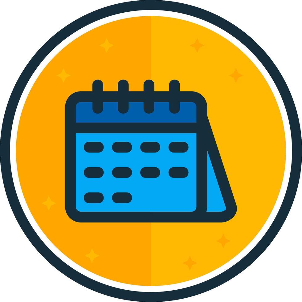 Calender filled verse Icon vector