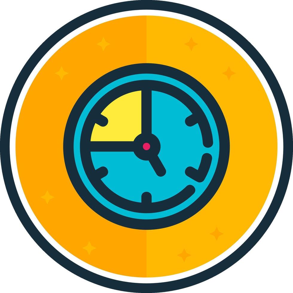 Time filled verse Icon vector