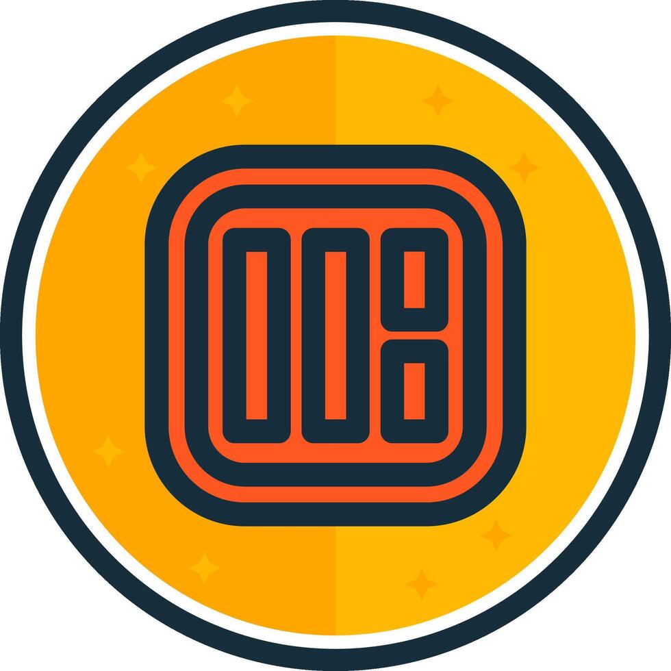 Layout filled verse Icon vector