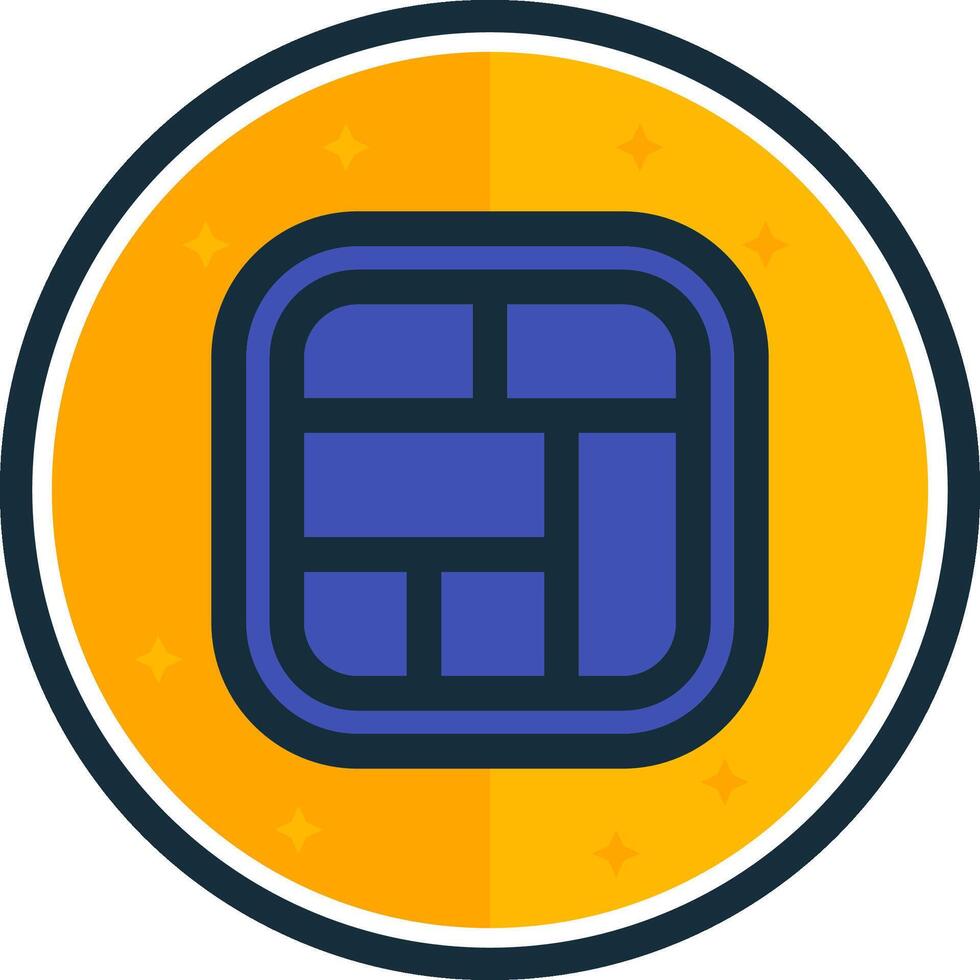 Layout filled verse Icon vector