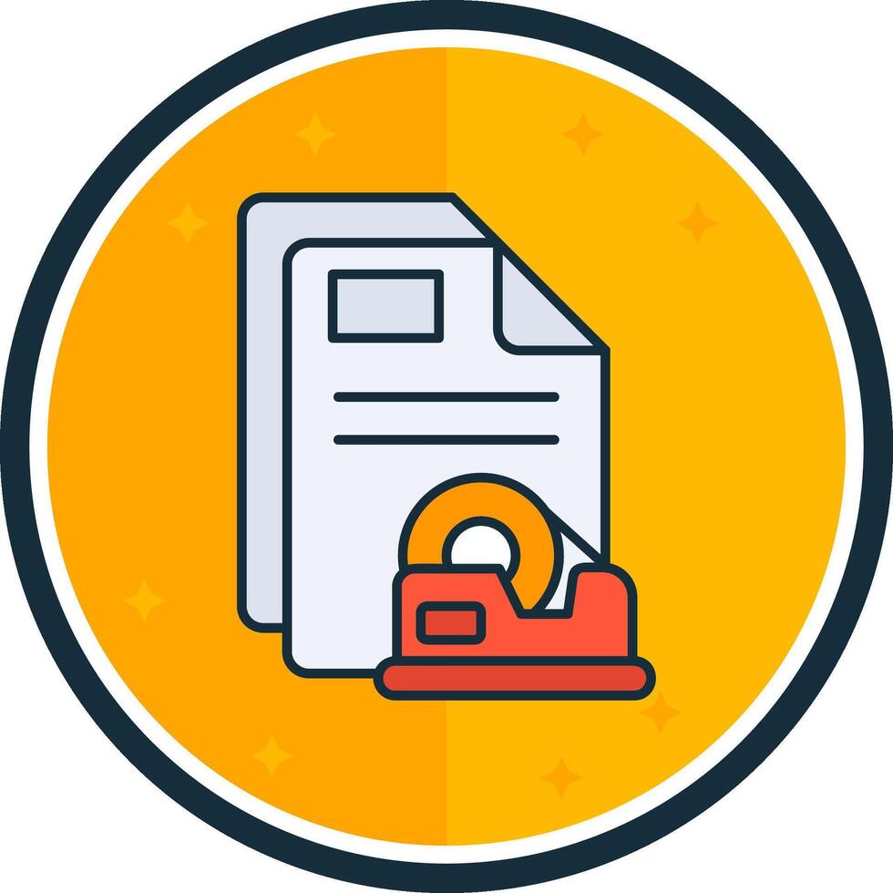 Tape filled verse Icon vector