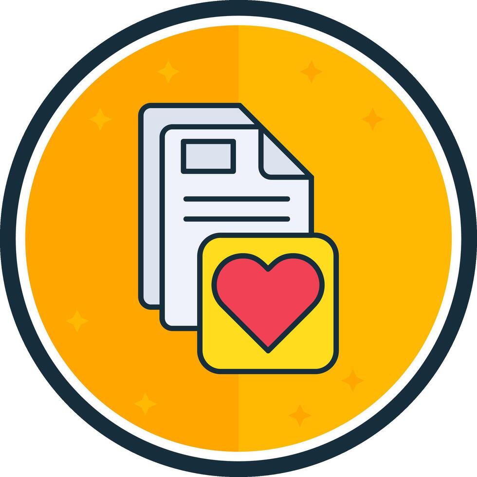 Favorite filled verse Icon vector
