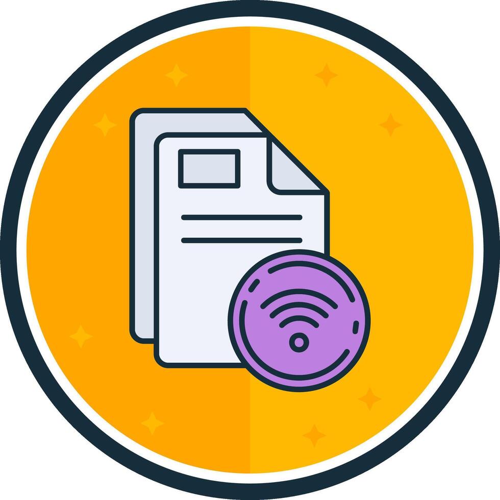 Wifi filled verse Icon vector