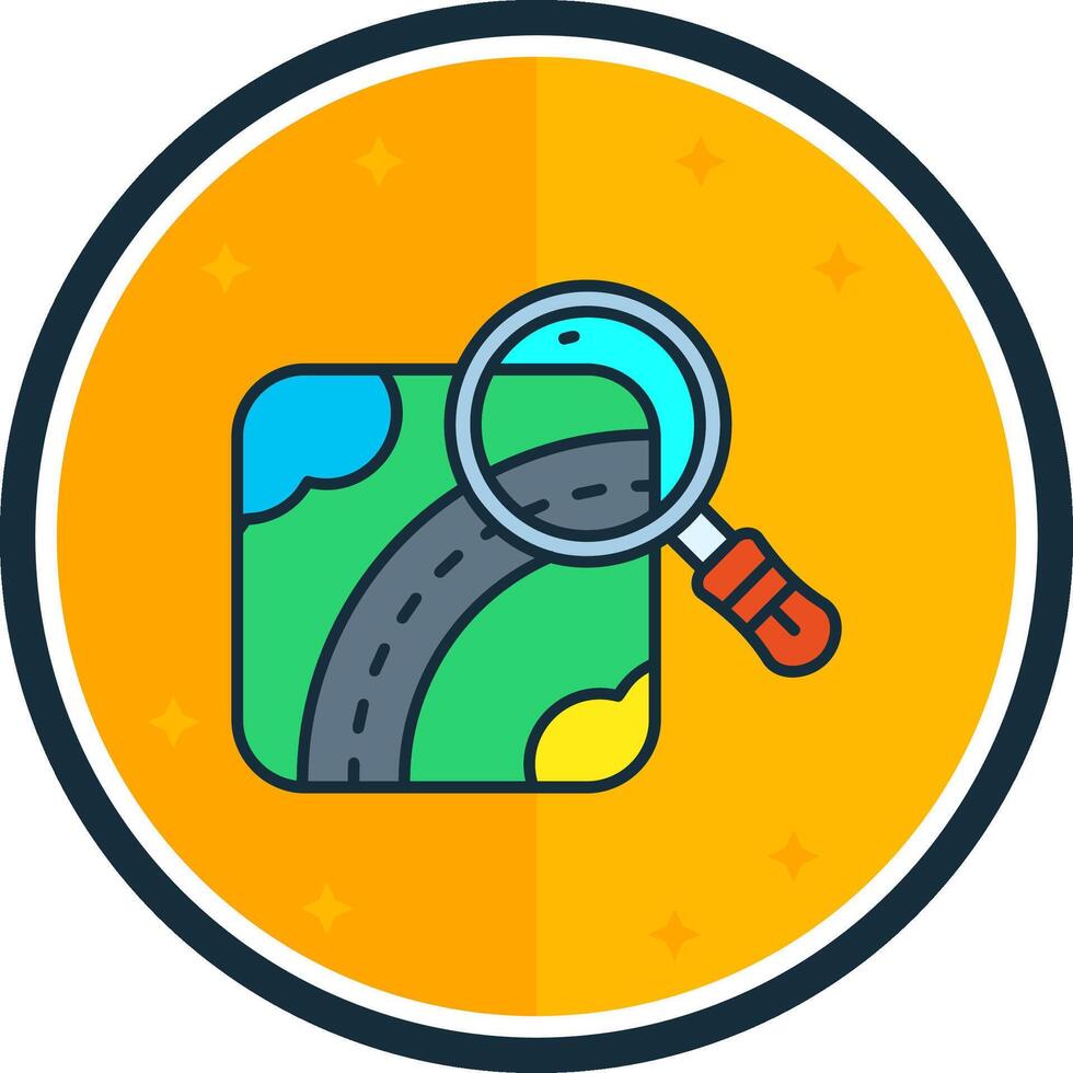 Find filled verse Icon vector