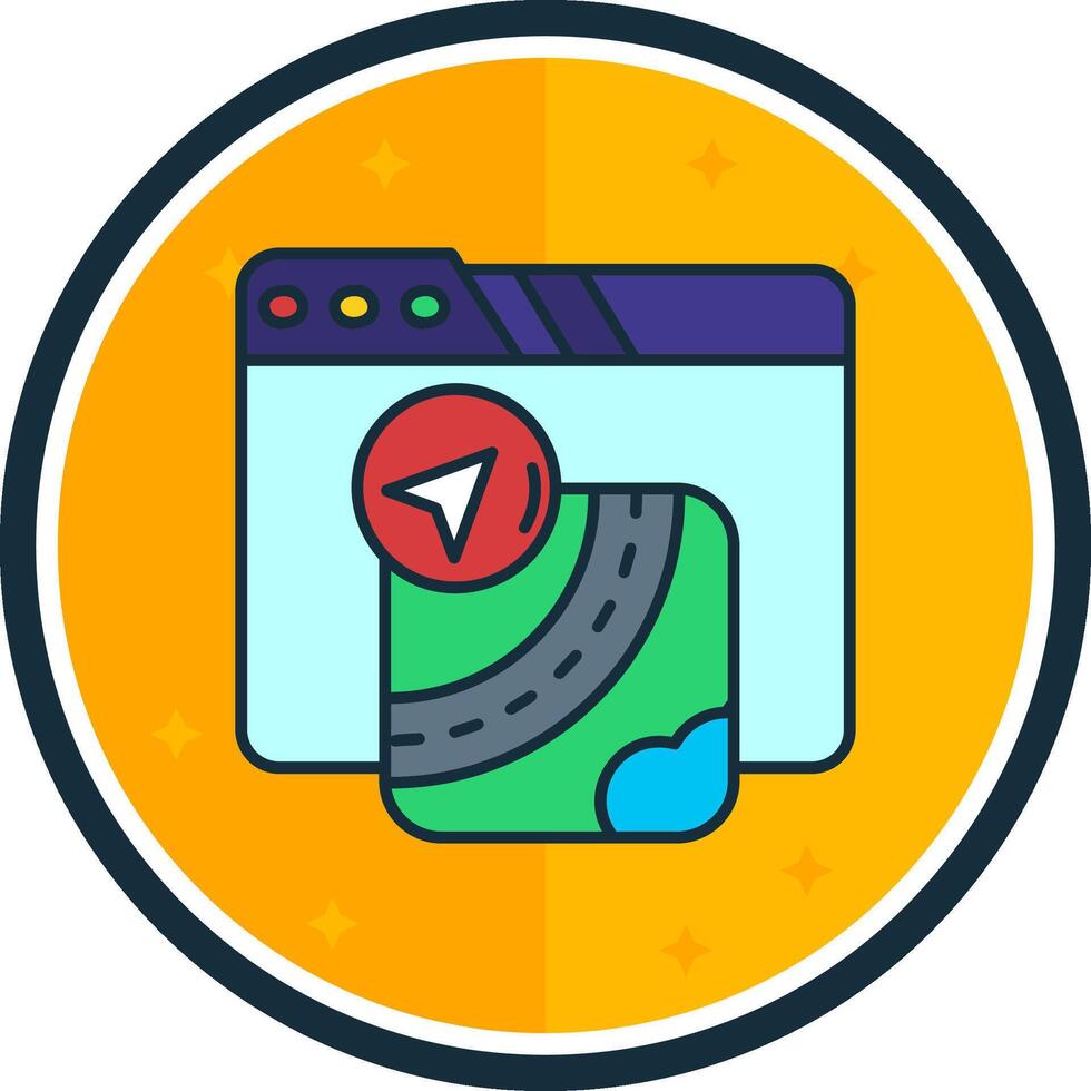 Gpu filled verse Icon vector