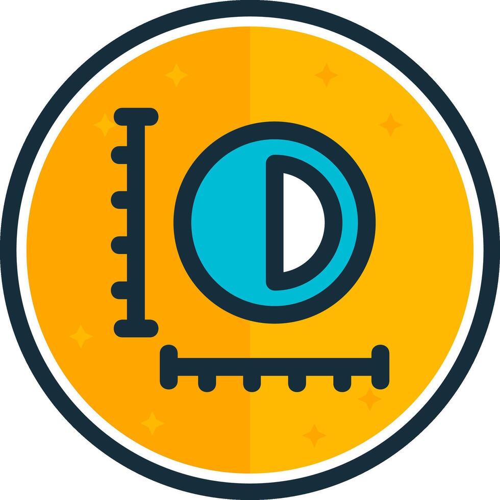 Sizing filled verse Icon vector