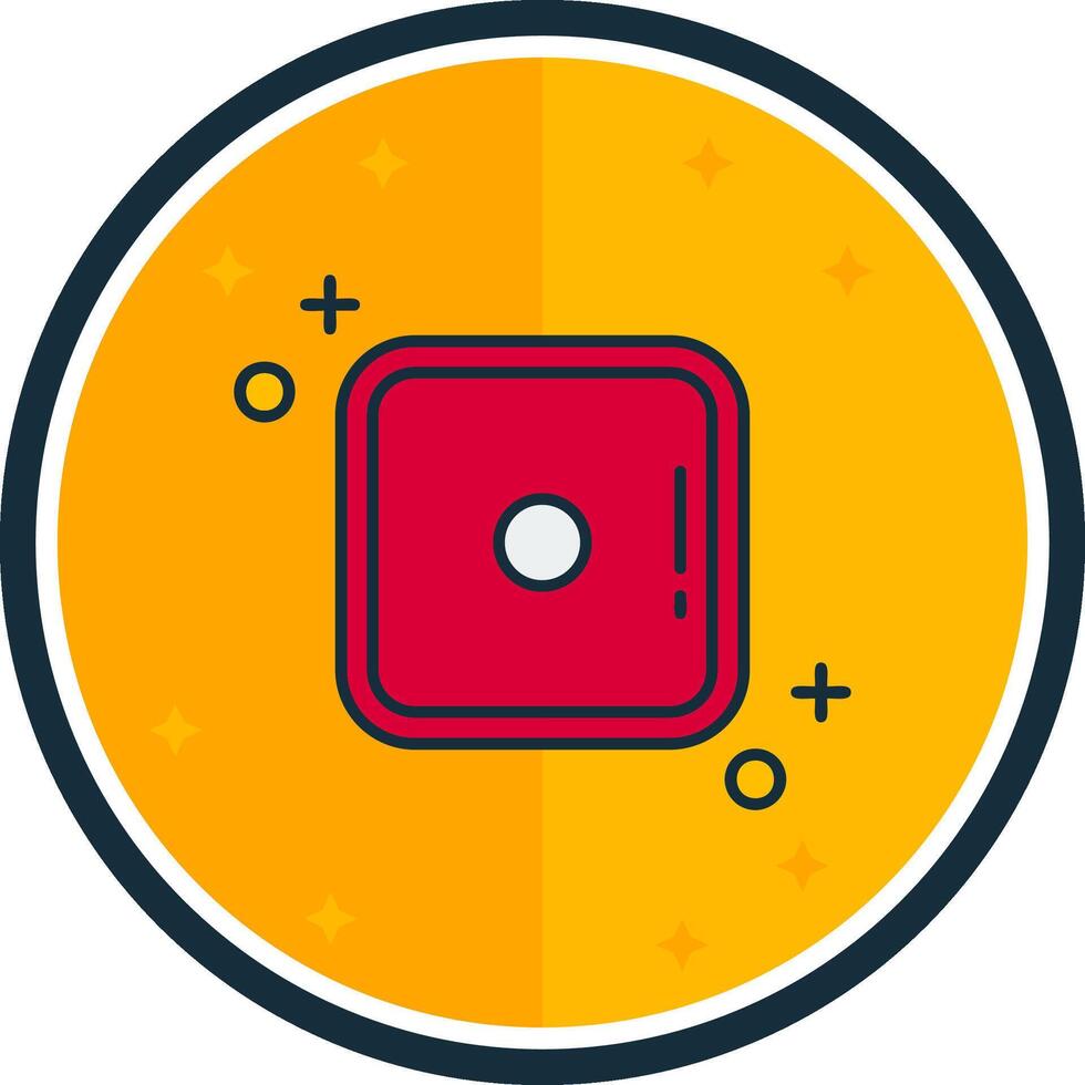 Dice one filled verse Icon vector