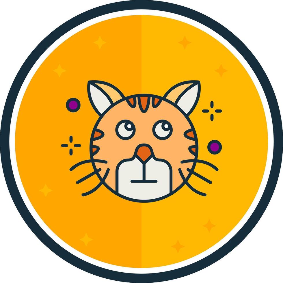 Rolling eyes filled verse Icon vector
