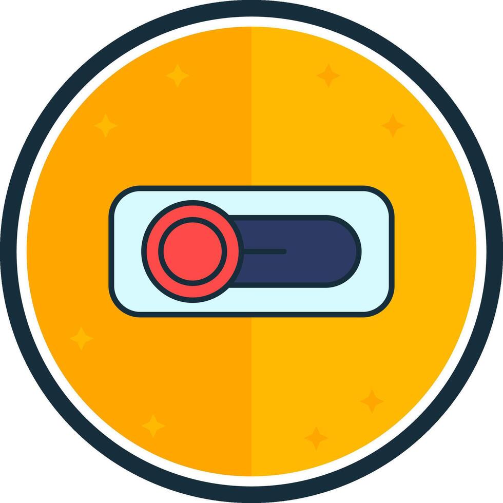 Switch filled verse Icon vector