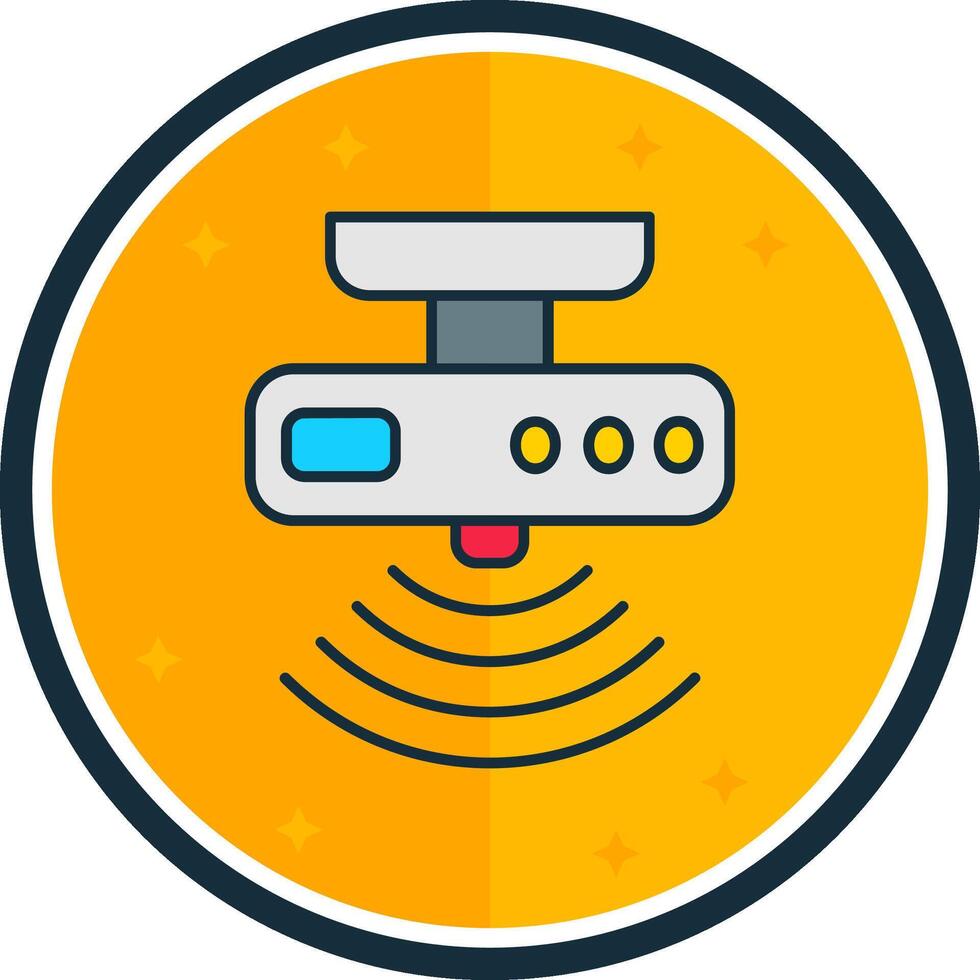 Motion sensor filled verse Icon vector