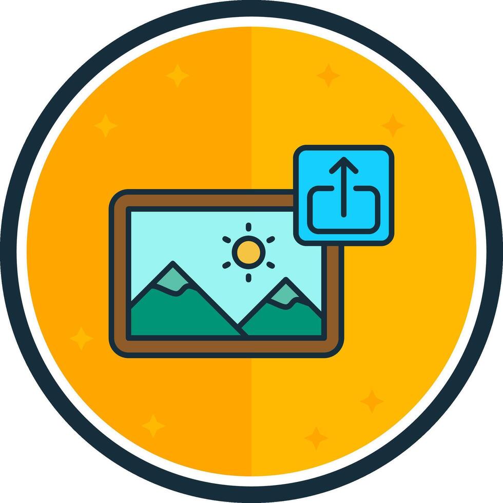 Export filled verse Icon vector