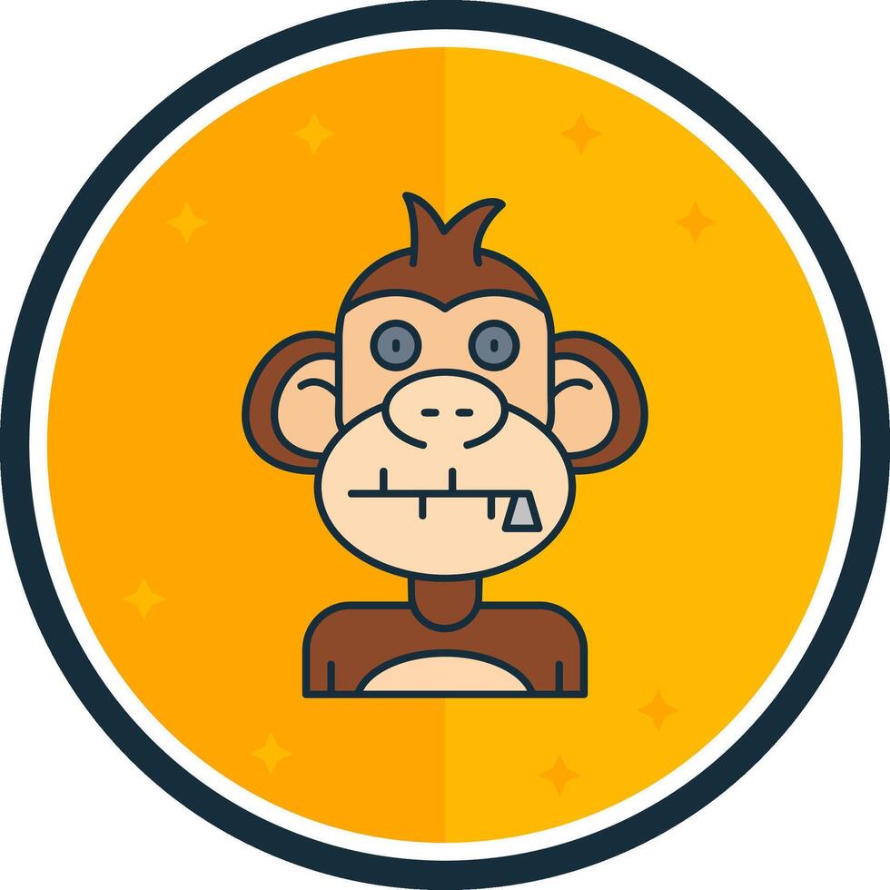 Zipped filled verse Icon vector