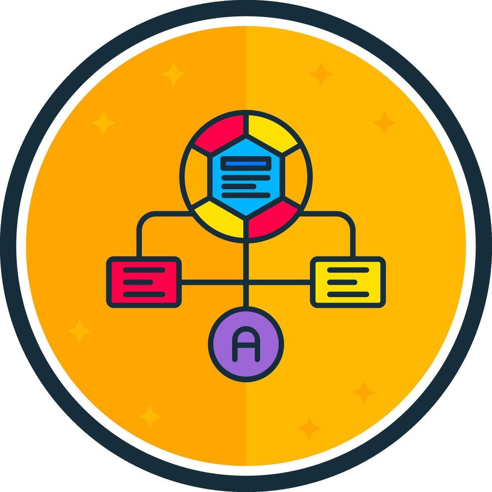 Workflow filled verse Icon vector