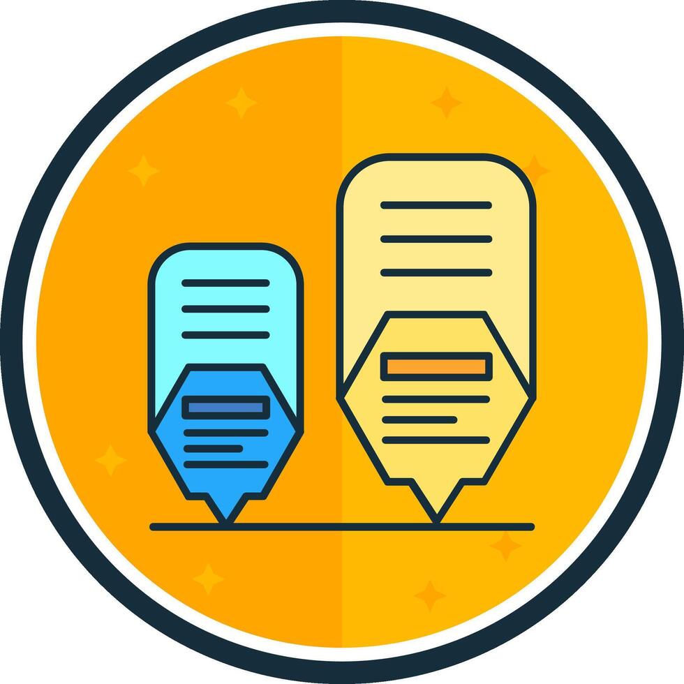 Infographic elements filled verse Icon vector