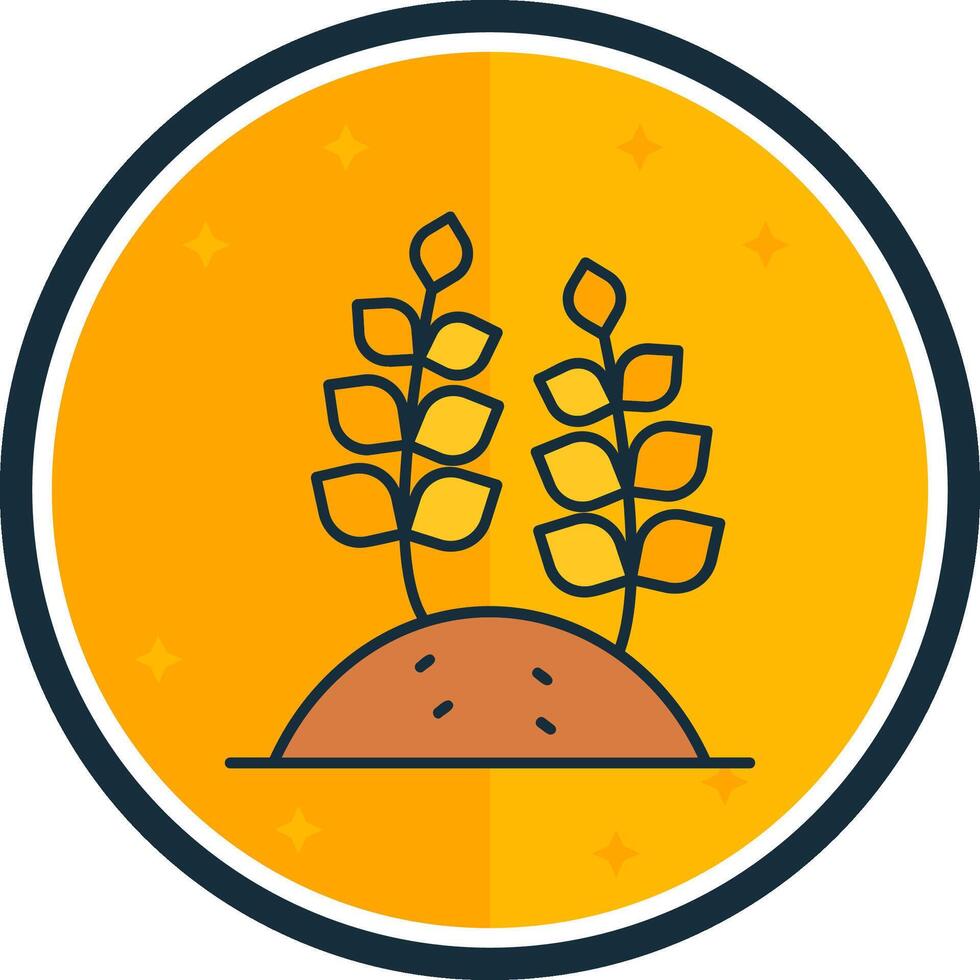 Wheat filled verse Icon vector