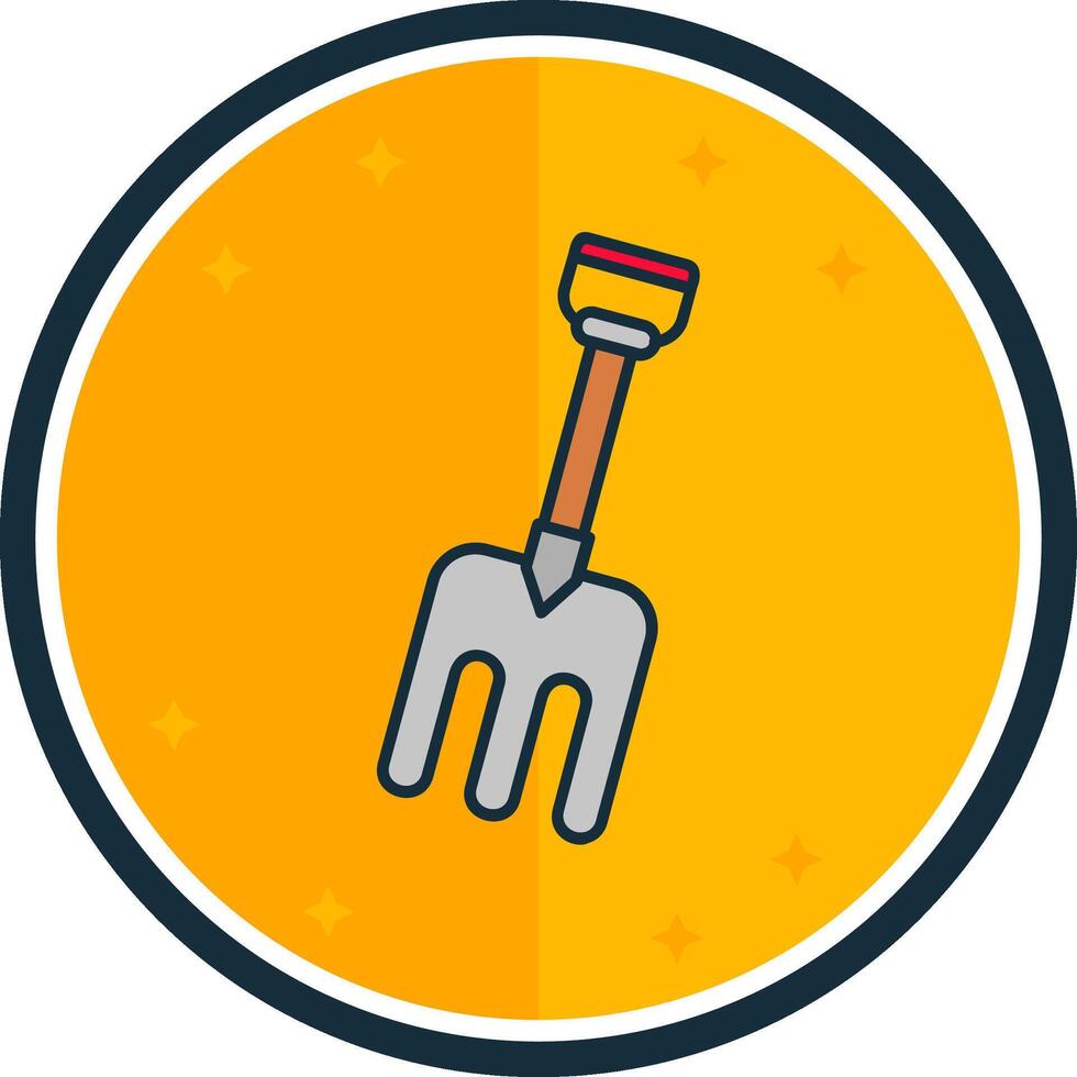 Fork filled verse Icon vector