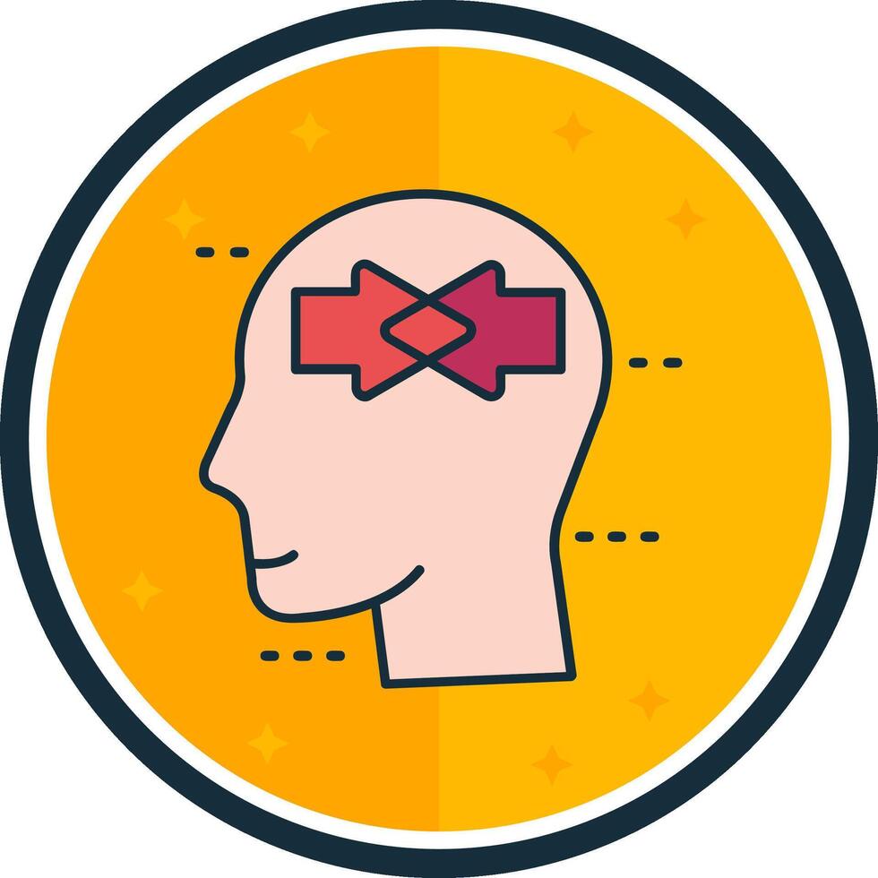 Conflict filled verse Icon vector