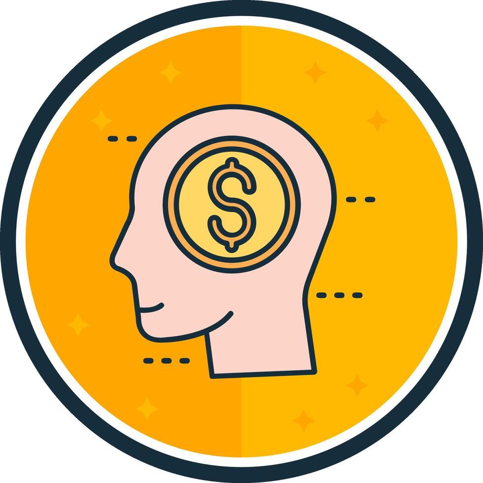 Greed filled verse Icon vector