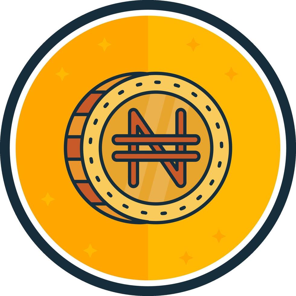 Namecoin filled verse Icon vector