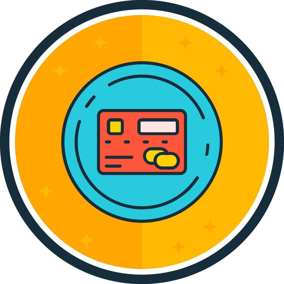 Pay filled verse Icon vector