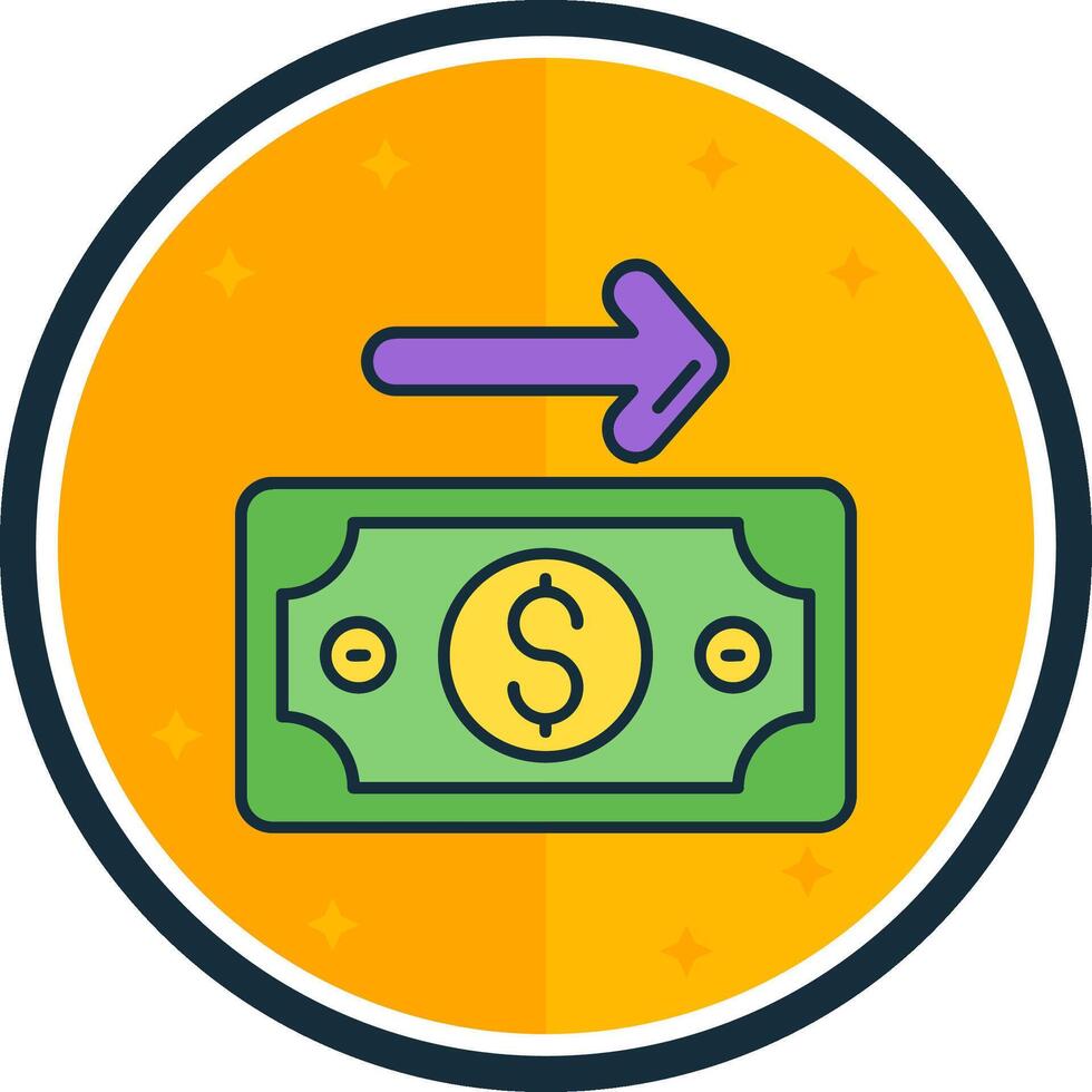Payment filled verse Icon vector