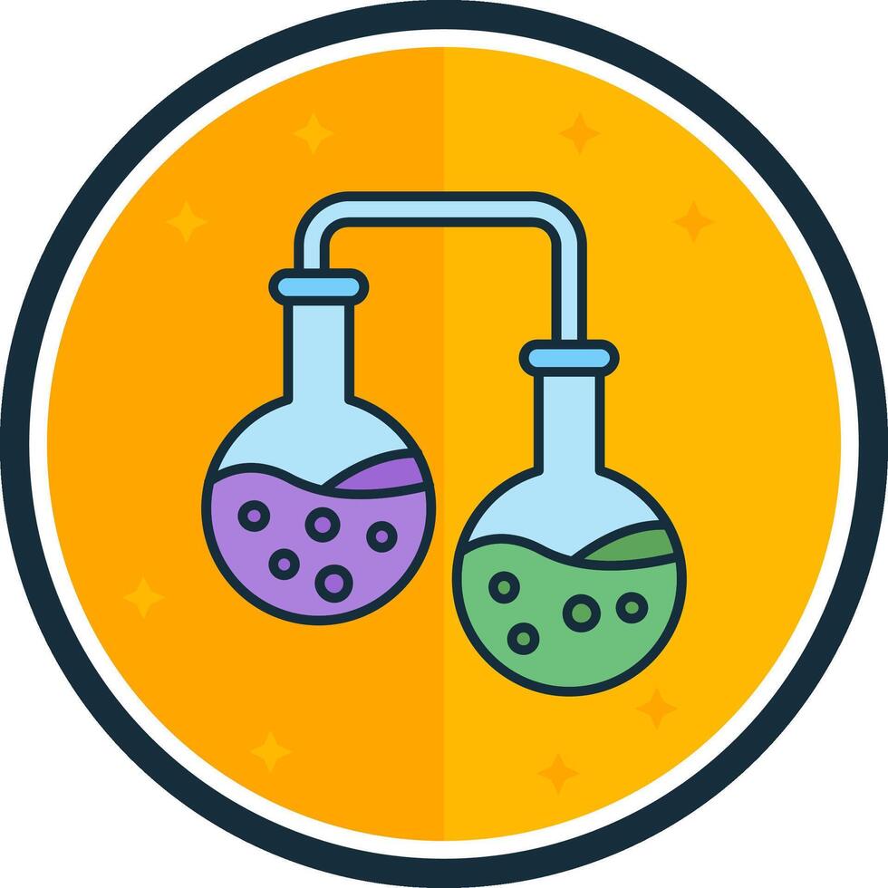 Experiment filled verse Icon vector