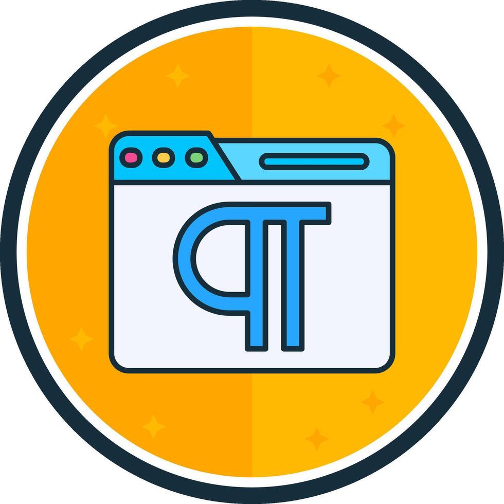 Paragraph filled verse Icon vector