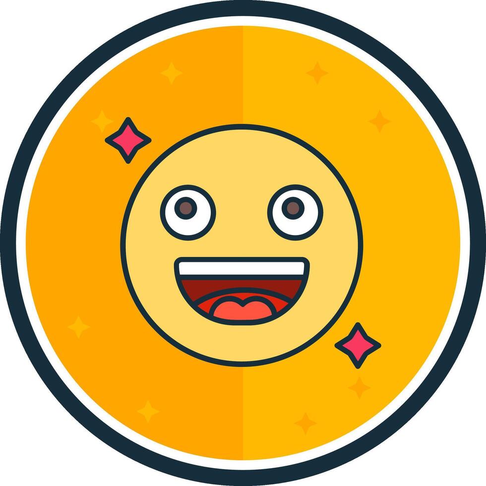 Smile filled verse Icon vector