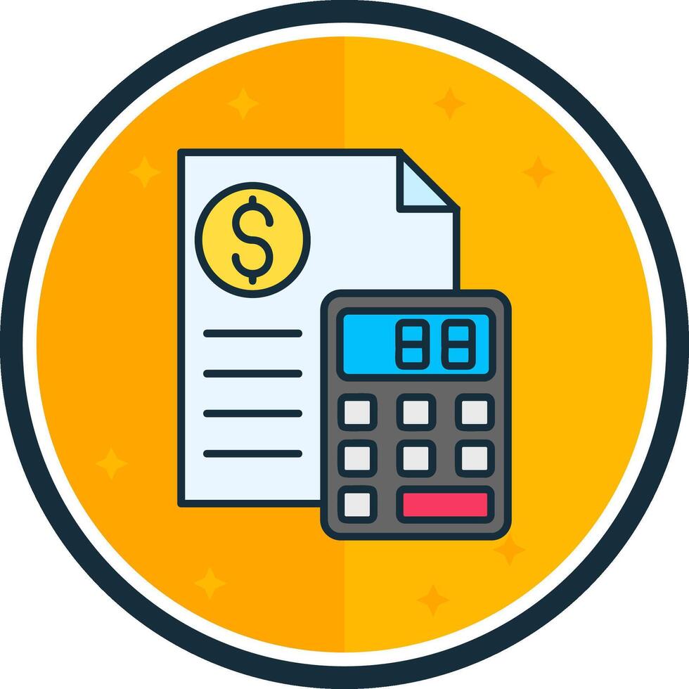 Calculator filled verse Icon vector