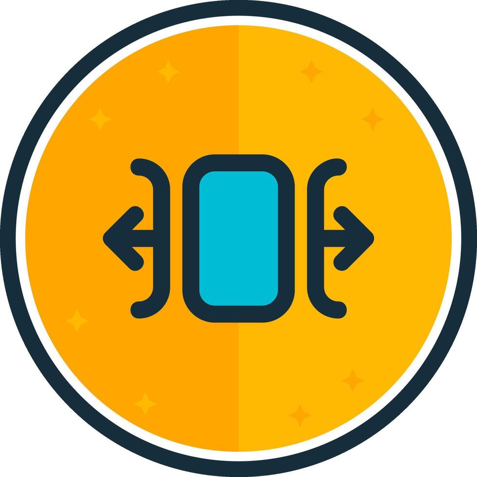 Carousel horizontal filled verse Icon vector