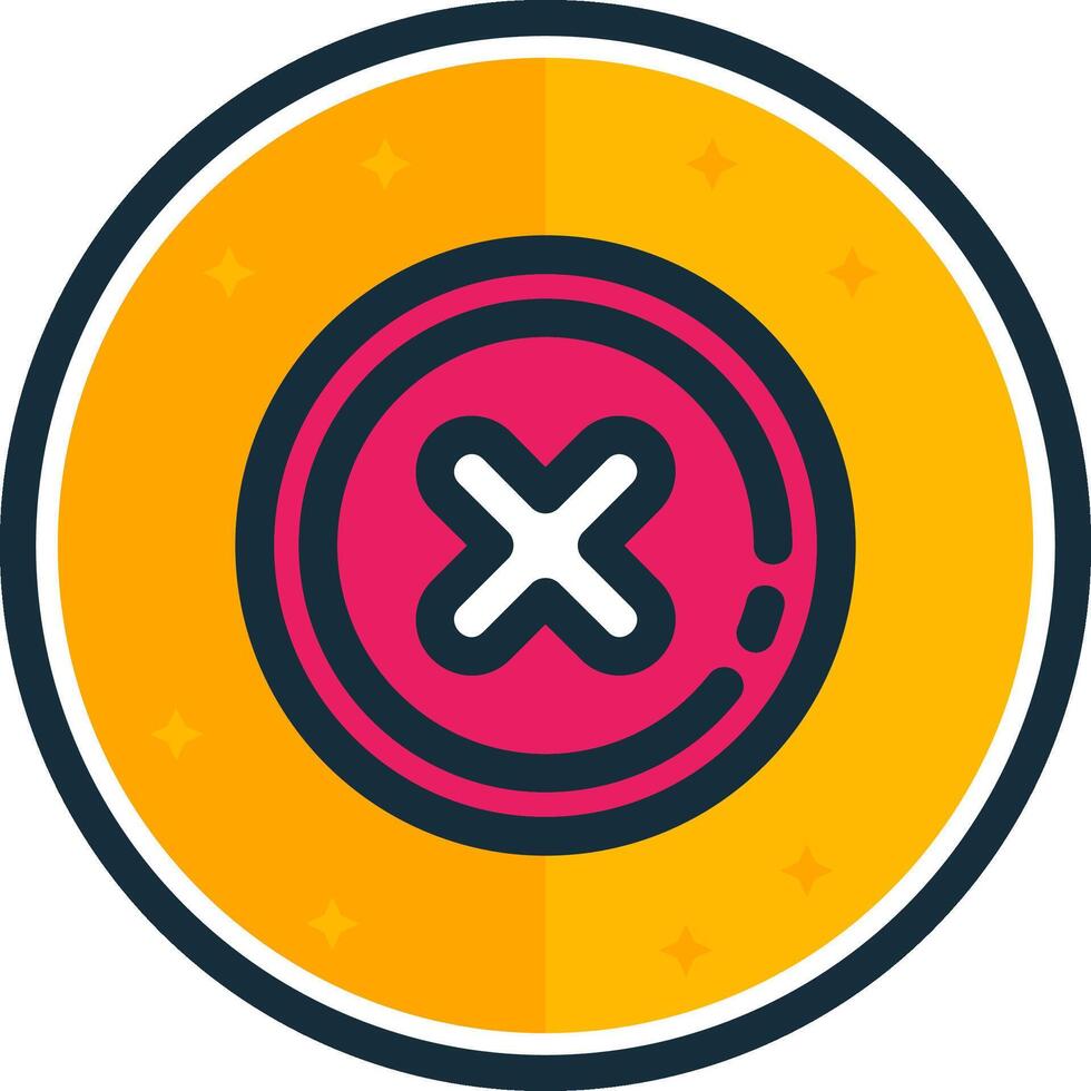 Delete2 filled verse Icon vector