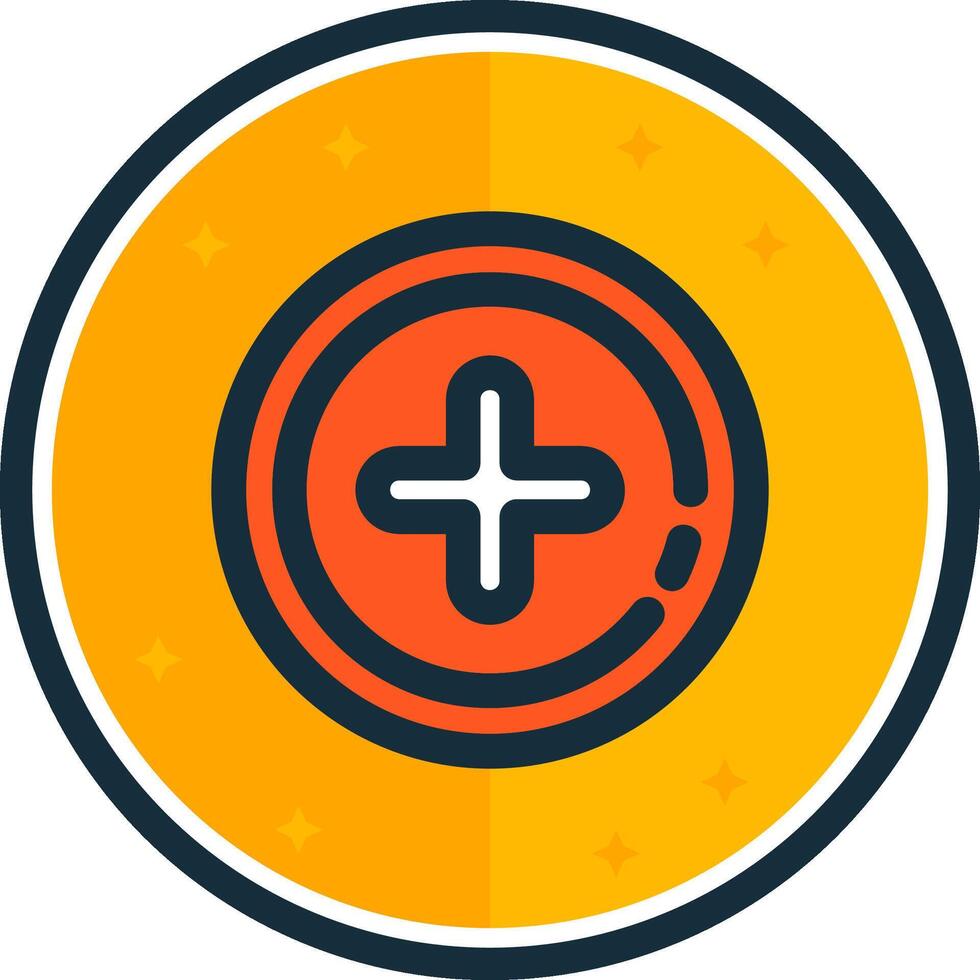 Add 2 filled verse Icon vector