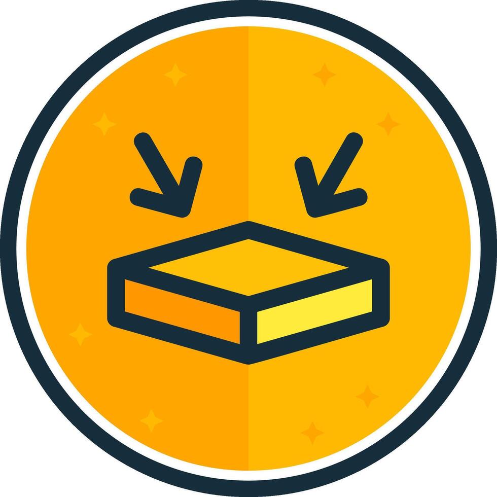 Flatten filled verse Icon vector