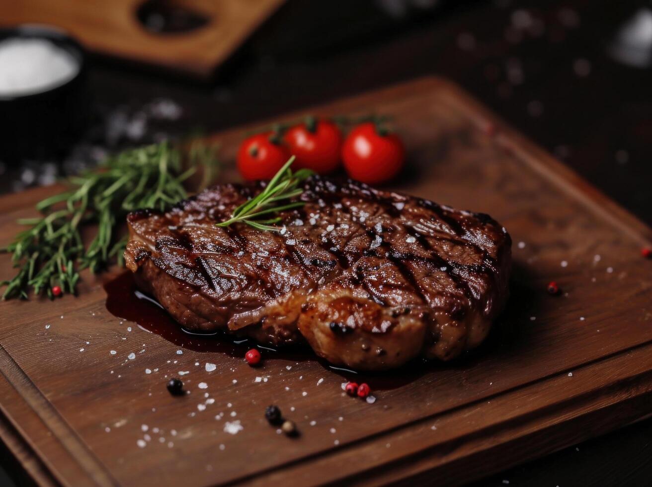 AI generated big game steak is not for lunch photo