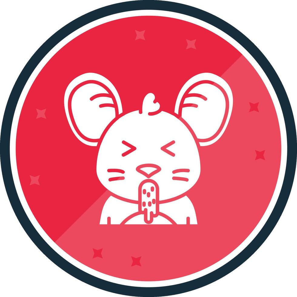 Vomit Glyph verse Icon vector